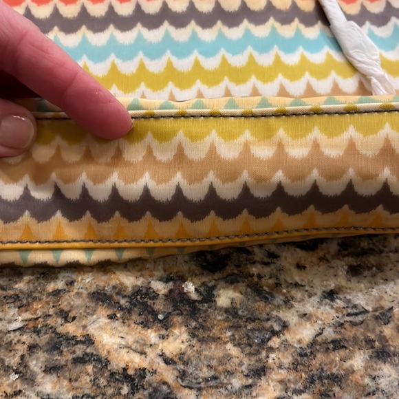 Kalencom Nylon Diaper Clutch Wristlet Bold Pattern Pockets Functional Zippered - Picture 5 of 10